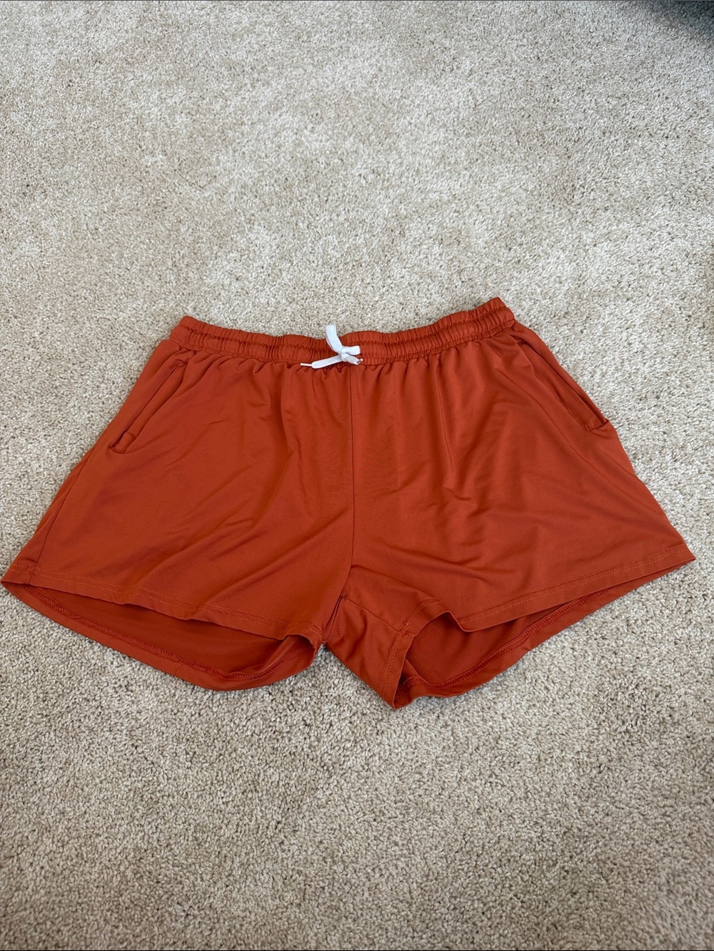 Women's Rust Athletic Drawstring Shorts